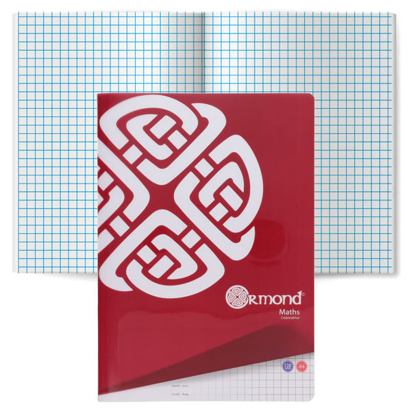 A4 Maths Copy 120 Page 7mm Durable Plastic Cover