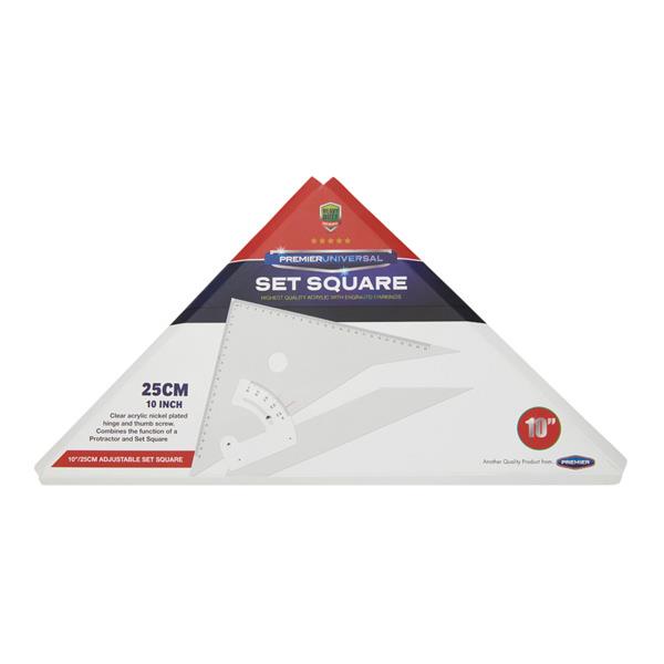 Adjustable Set Square 10" / 25cm