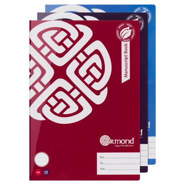 A4 Manuscript Copy 120 Page with Durable Plastic Cover