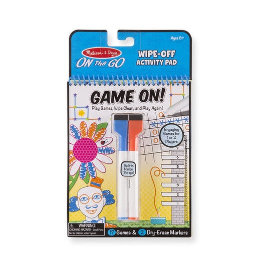 Wipe-Off Activity Pad Game On