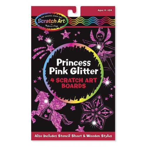 Scratch Art Princess Pink Glitter