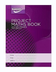 A4 Maths Copy 120 Page 7mm Square