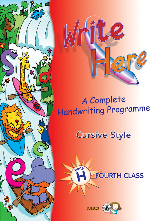 Write Here H 4th Class Cursive Style