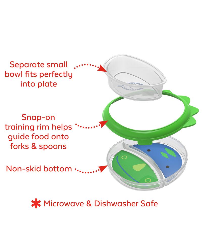 Smart Serve Plate & Bowl Dino
