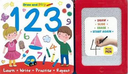 123 Draw and Play with Drawing Pad and Magnetic Pen (Was €6.50 Now €3.50)
