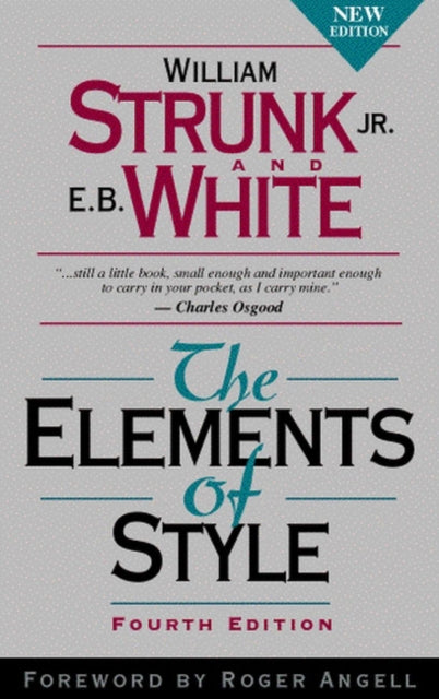 The Elements Of Style (4th Edition) WAS €8.50, Now €2