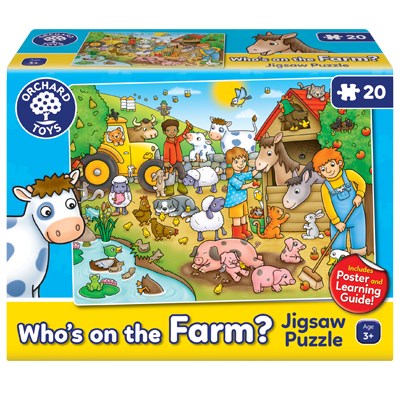 Who's On The Farm Talk About Jigsaw Puzzle 20pc