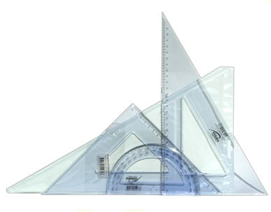 Set Square Protractor Set Large