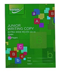 Junior Copy Extra Wide Ruled 40 page Supreme