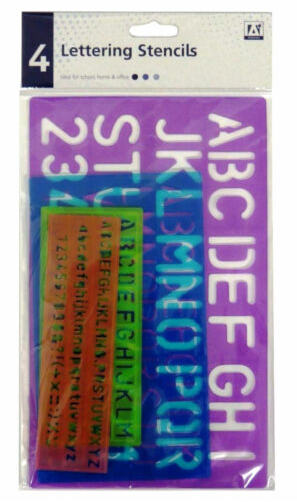 Lettering Stencils 4 Pack