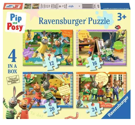 Pip and Posy 4 in a Box Puzzle