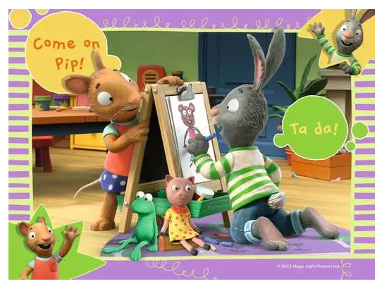Pip and Posy 4 in a Box Puzzle