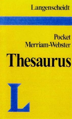 Pocket Merriam-Webster Thesaurus NOW €5