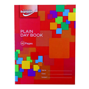 Plain Day Book 40 Page Supreme