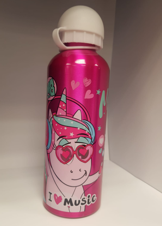 Water Bottle Stainless Steel 500ml Pink