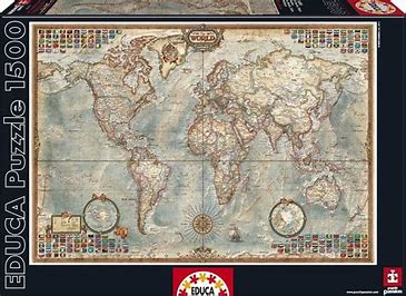 Map of the World Jigsaw Puzzle 1500pc (Was €24.00, Now €12.00)