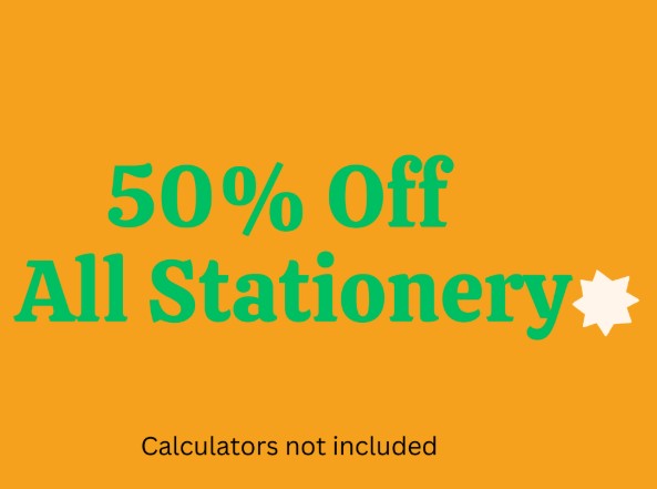 Stationery 50% off