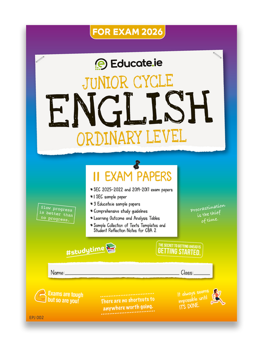 English Junior Cycle Ordinary Level Exam Papers Educate.ie