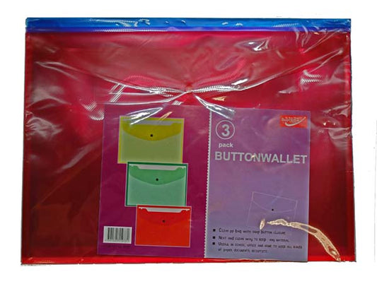 A3 Button Wallet 3 Pack Supreme