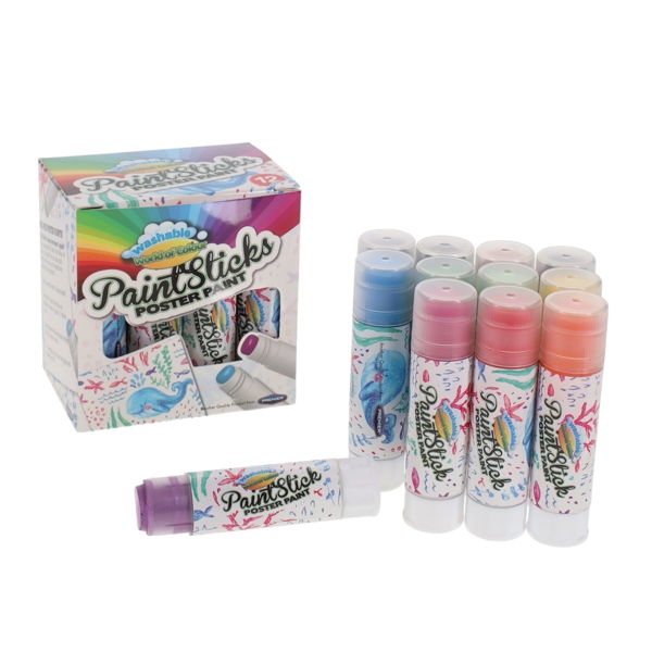 Poster Paint Sticks Washable 12 pack