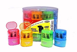 Double Sharpener Transparent Asst. Colours