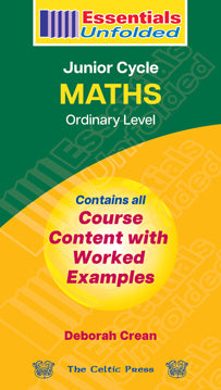 Essentials Unfolded Maths Junior Cycle Ordinary Level
