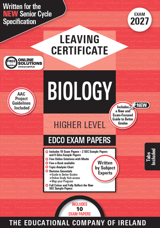 Biology Leaving Certificate Higher Level Edco Exam Papers