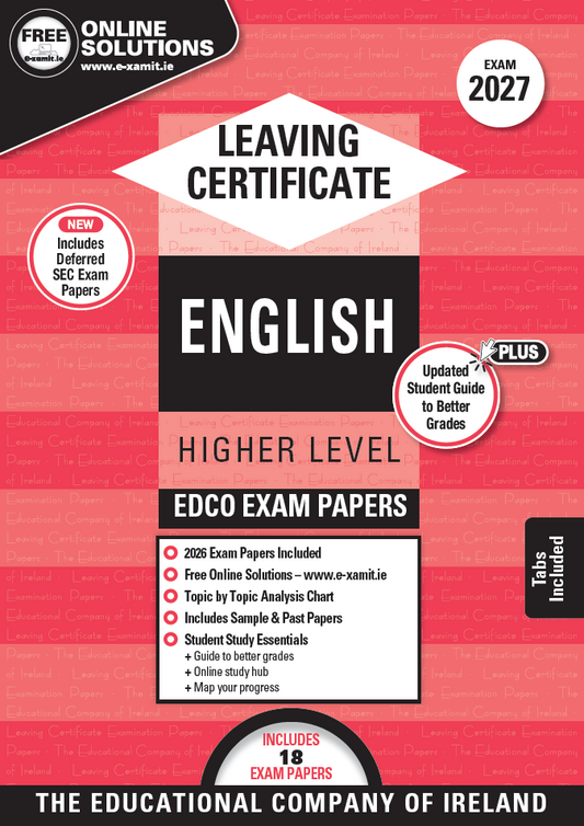 English Leaving Certificate Higher Level Edco Exam Papers
