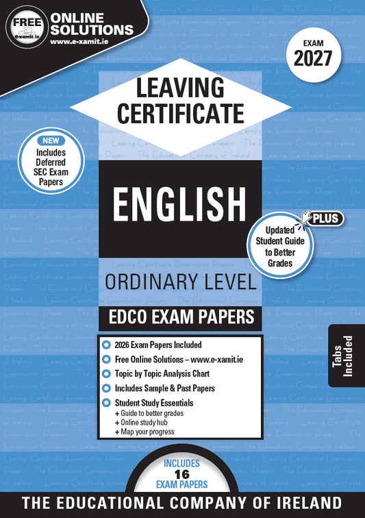 English Leaving Certificate Ordinary Level Edco Exam Papers