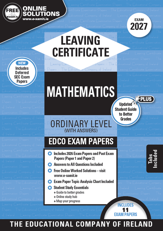 Maths Leaving Certificate Ordinary Level Edco Exam Papers