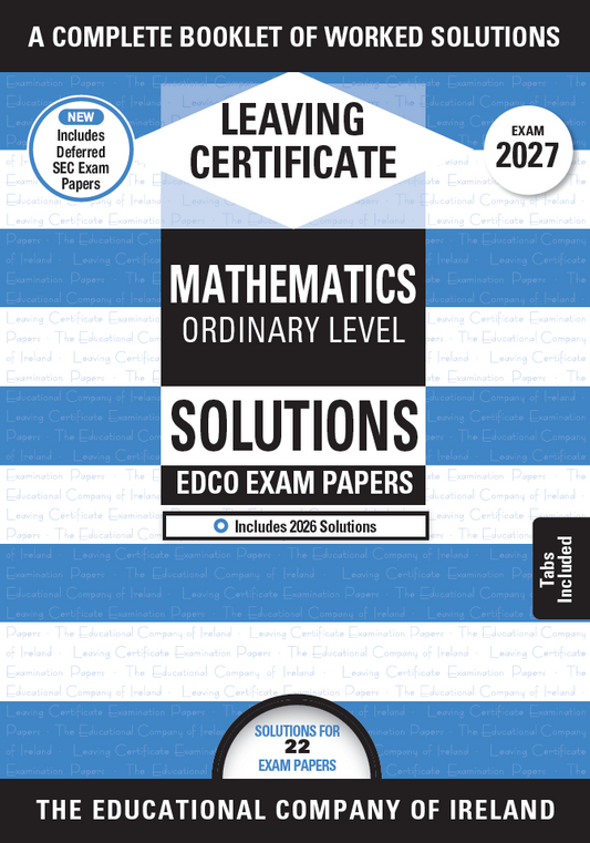 Maths Solutions Leaving Certificate Ordinary Level Edco