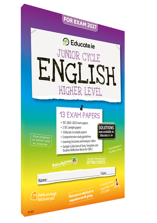 English Junior Cycle Higher Level Exam Papers Educate.ie