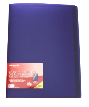 A4 Display Book 20 Pocket Supreme