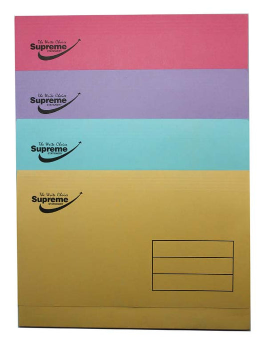 A4 Manilla Document Wallet Single Assorted Supreme