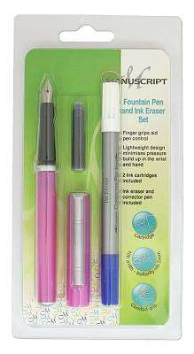 Fountain Pen & Ink Eraser Set