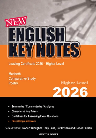 New English Key Notes 2026 Higher Level
