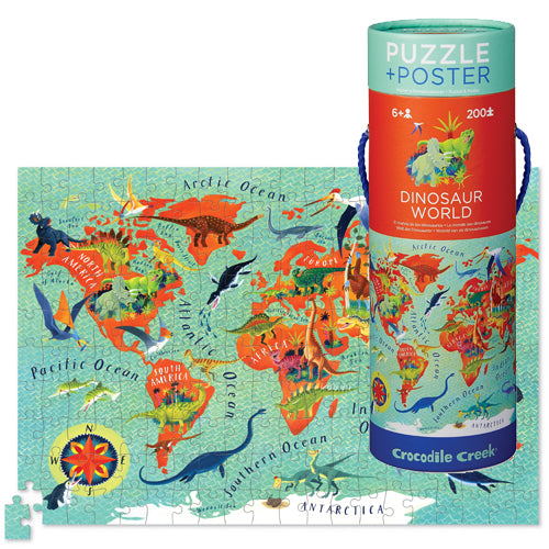 Dinosaur World Poster Jigsaw Puzzle 200pc (Was €14.00, Now €6.50)