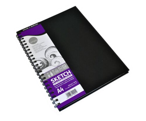 A4 Sketch Book Spiral 54 Sheet 100gsm