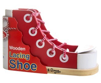 Wooden Lacing Shoe