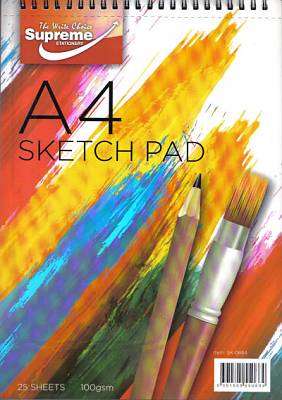 A4 Sketch Pad Spiral 25 Sheet