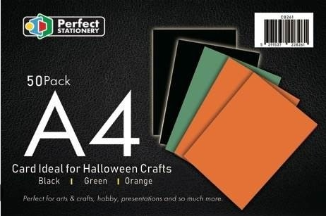 A4 Card Halloween Crafts 50 pack 160gsm