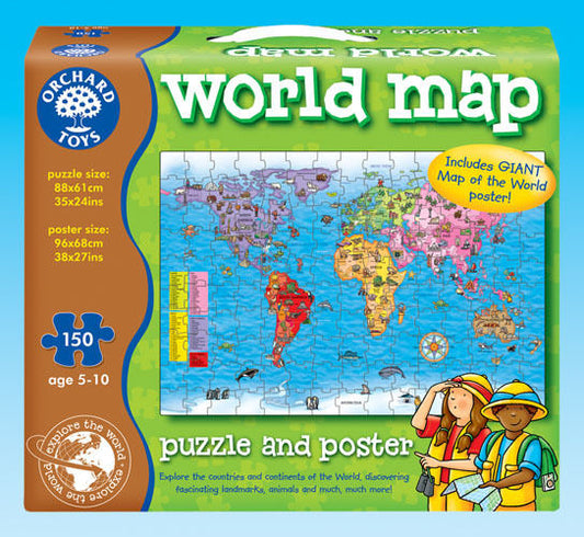 World Map Jigsaw Puzzle 150 pc