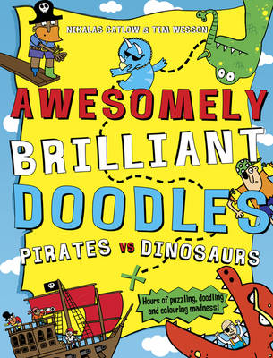 Pirates vs Dinosaurs - Awesomely Brilliant Doodles (Was €6.45 Now €3.50)