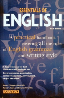 Barron's Essentials of English WAS €22.50, NOW €5