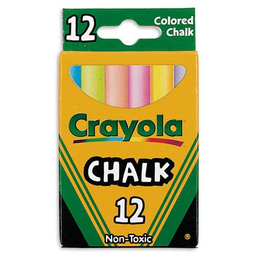 Chalk Anti Dust Colour 12 Pack Crayola