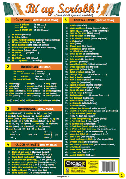 Bi ag Scriobh! Glance Card