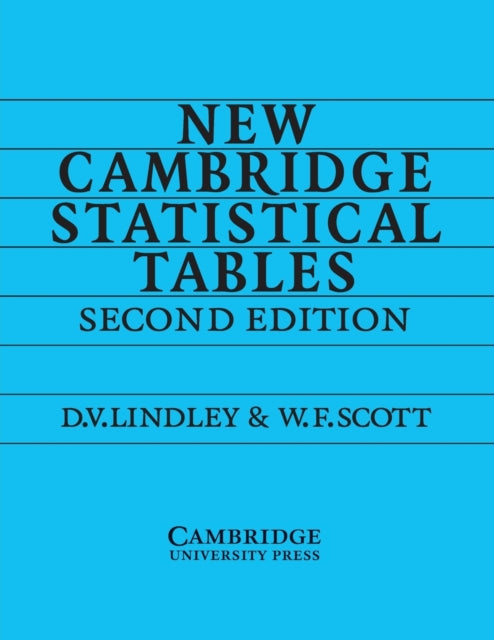 New Cambridge Statistical Tables (Was €15.00, Now €5)