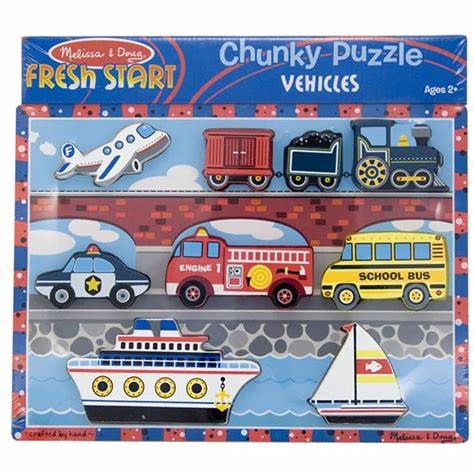 Vehicles Chunky Wooden Puzzle