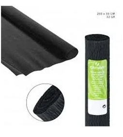 Crepe Paper Black 32 gsm