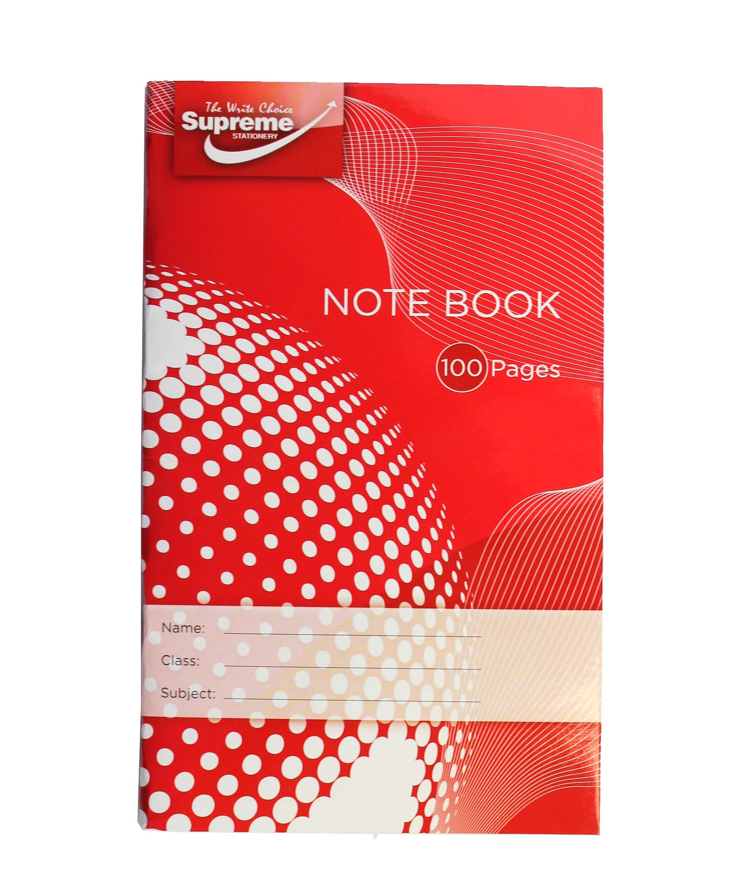 A6 Notebook 100 Page Supreme